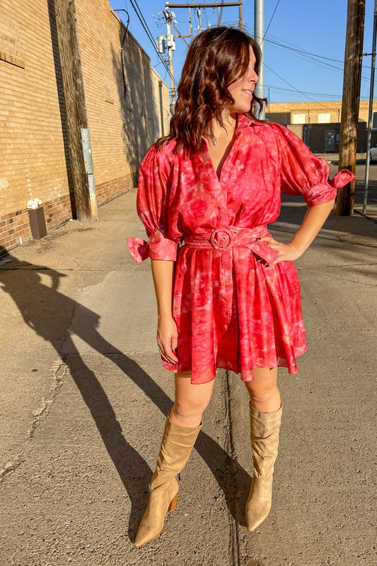 Tropical Escape Watercolor Dress