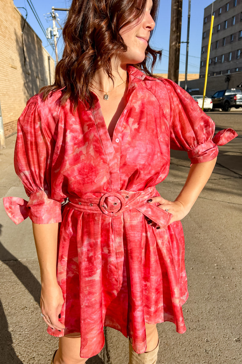 Tropical Escape Watercolor Dress