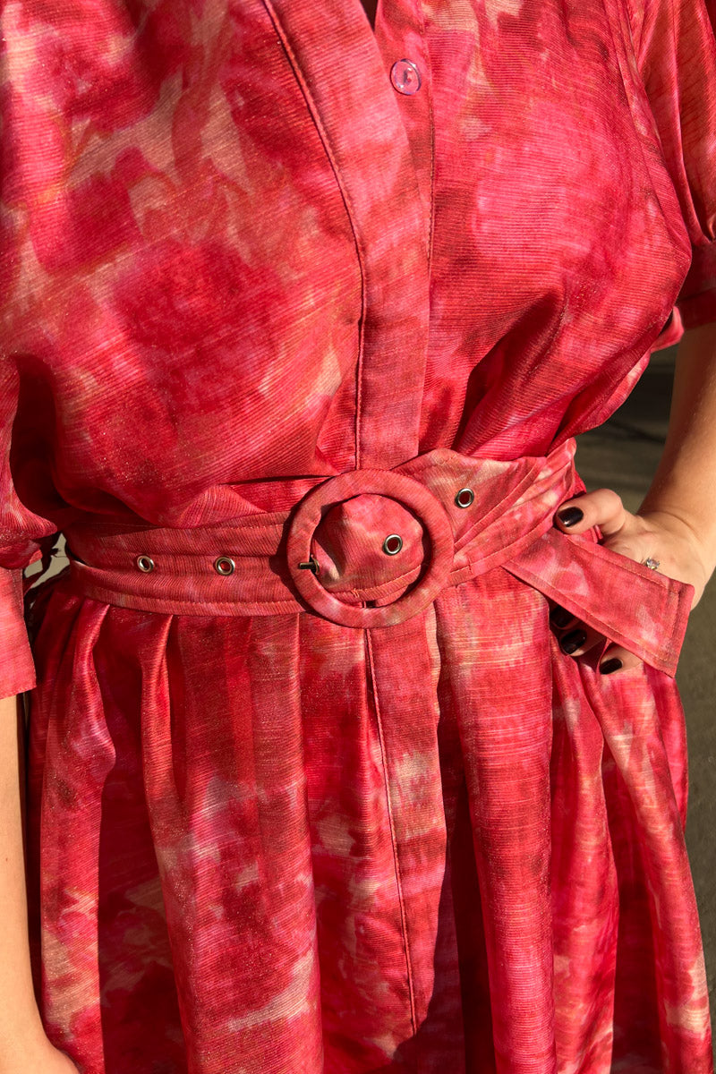 Tropical Escape Watercolor Dress