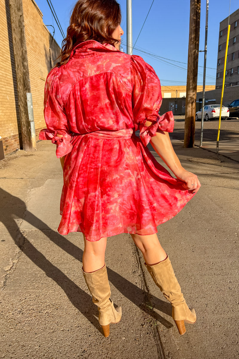 Tropical Escape Watercolor Dress