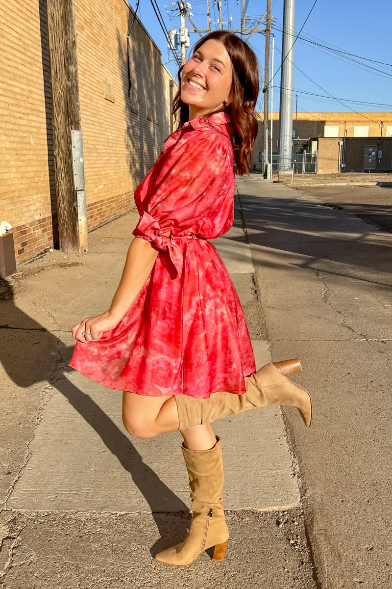 Tropical Escape Watercolor Dress