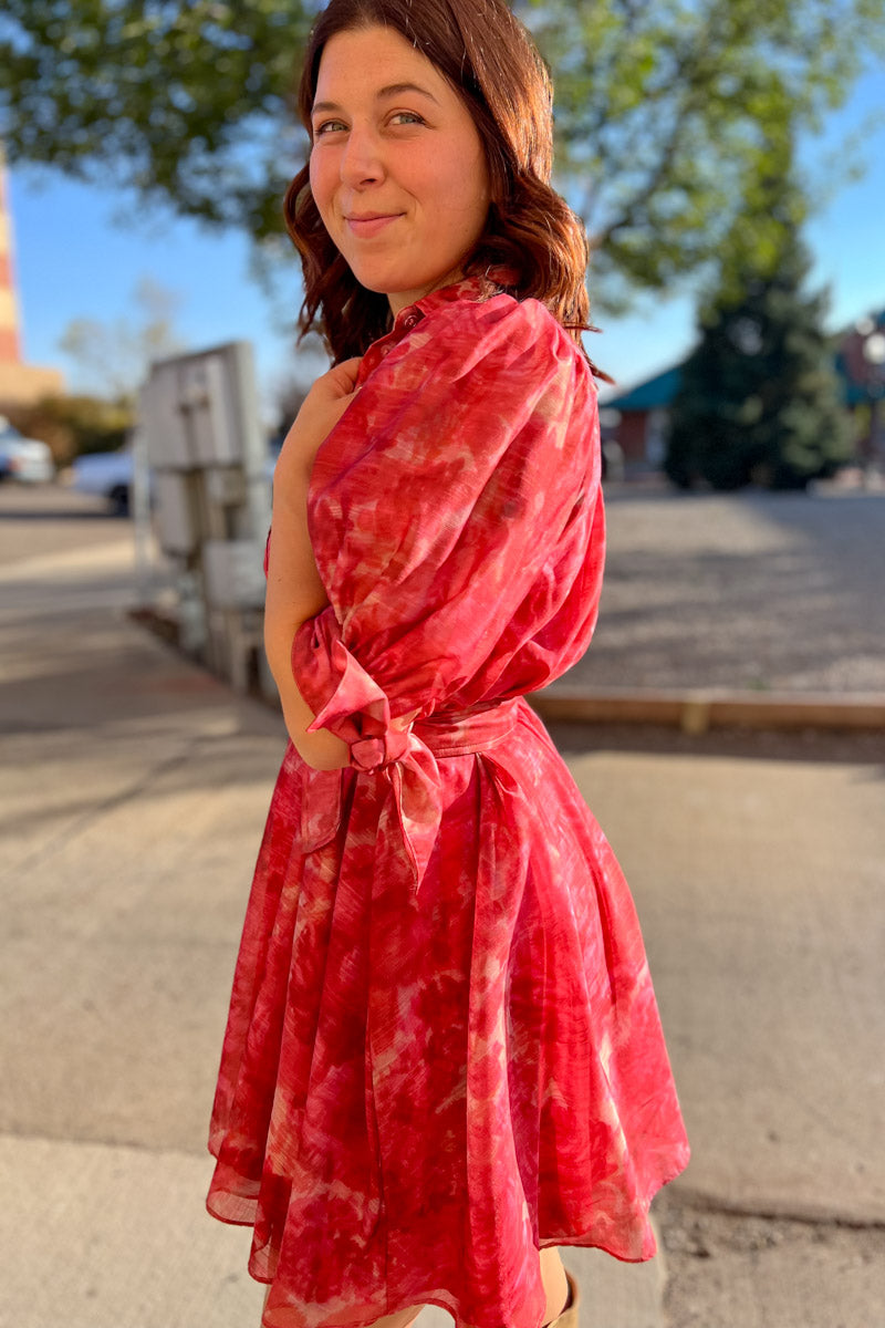 Tropical Escape Watercolor Dress