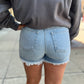 Whitney Distressed Fray Hem Shorts