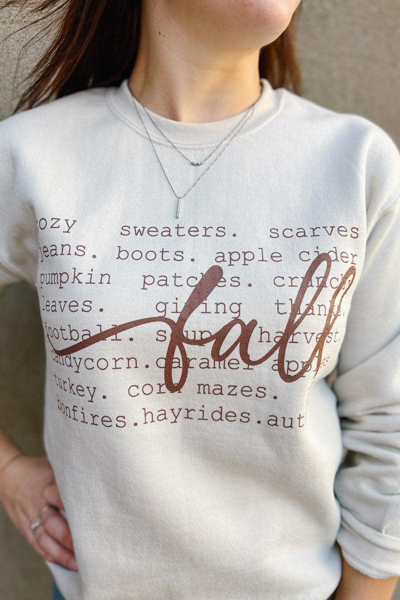 Words of Fall Sweatshirt