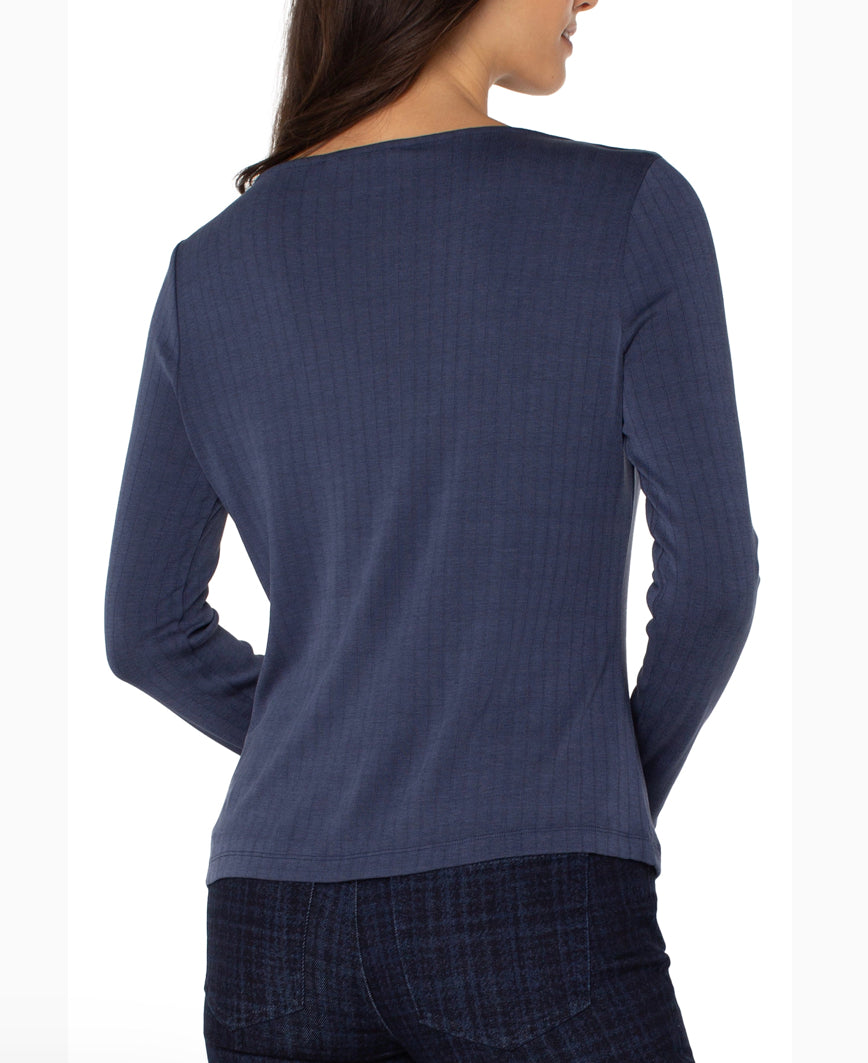 Helena Boat Neck Knit Top