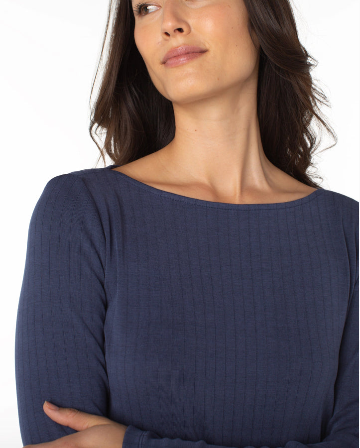 Helena Boat Neck Knit Top