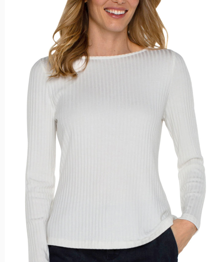 Helena Boat Neck Knit Top