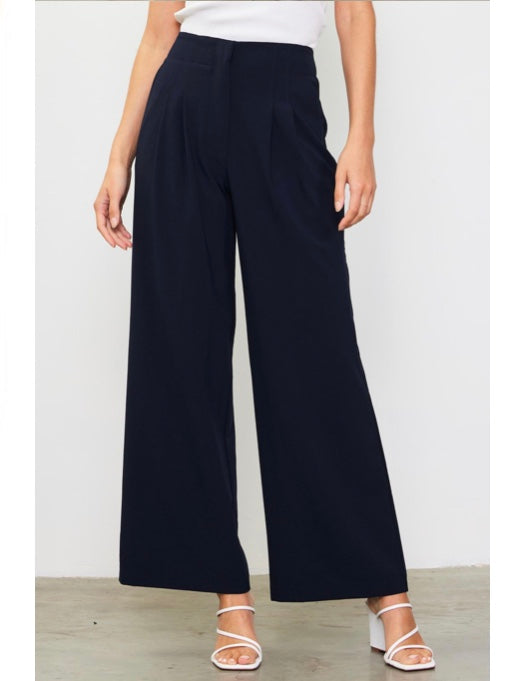 Maycie Double Pleated Wide Leg Pants