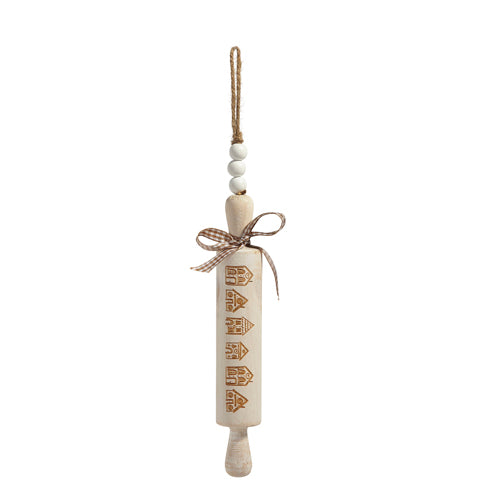 10in Gingerbread Rolling Pin Ornament